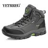 Vancat Brand Men Boots Big Size 39-47 Autumn Winter Mens Leather Fashion Sneakers Lace Up Outdoor Mountain aterproof Men Shoes