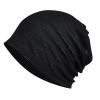 Women Solid Color Beanie Cap Thin Stripe Hollow Breathable Sunscreen Headwrap Trendy Casual Hats Valentine's Gifts For Her