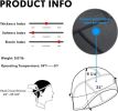 Mid-Weight Helmet Liner Skull Cap 6-Panel Beanie Thermal Running Hats Ears Warm Performance 2 Pack