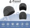 Mid-Weight Helmet Liner Skull Cap 6-Panel Beanie Thermal Running Hats Ears Warm Performance Moisture Wicking